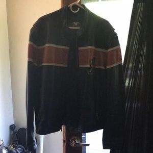 Ex large Harley leather riding coat. Heavy and in excellent condition.